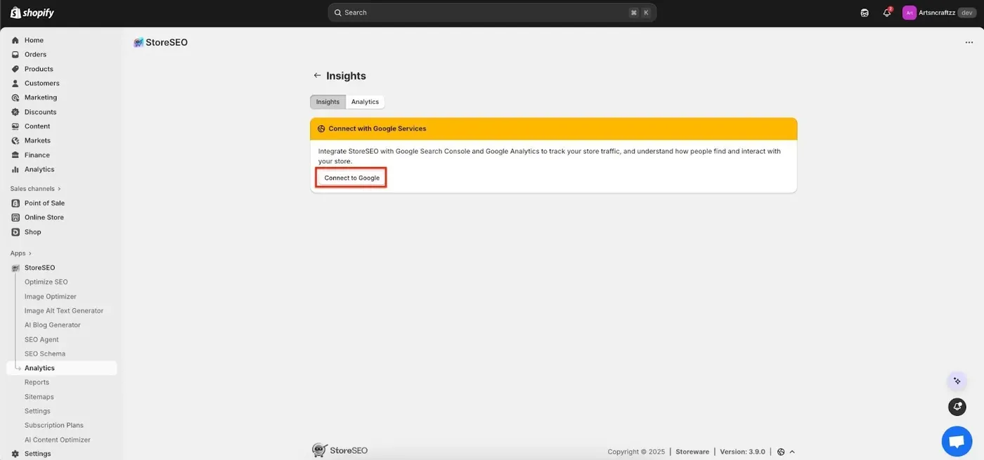 StoreSEO Insights