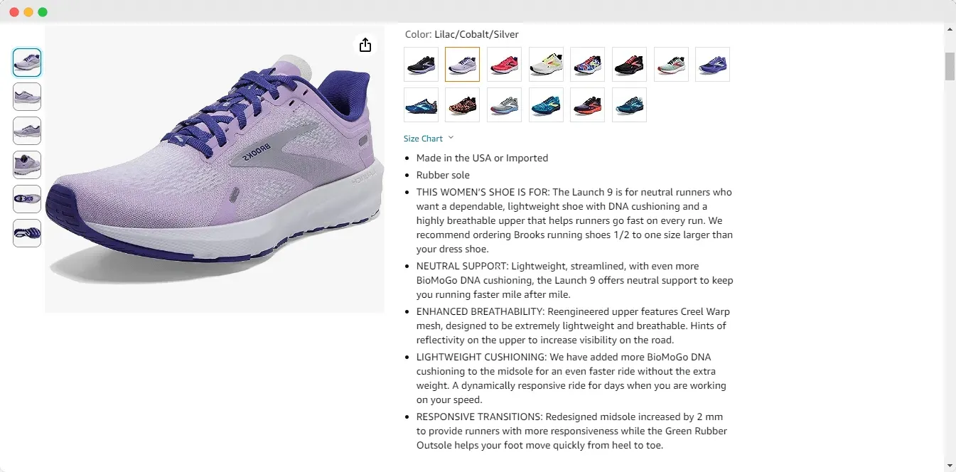 here is an example of how to show the product benefits