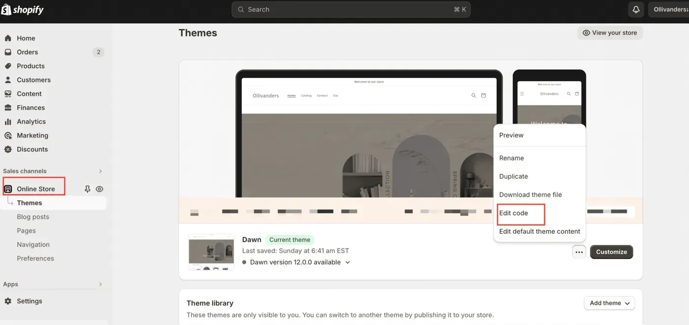 Shopify minify CSS app