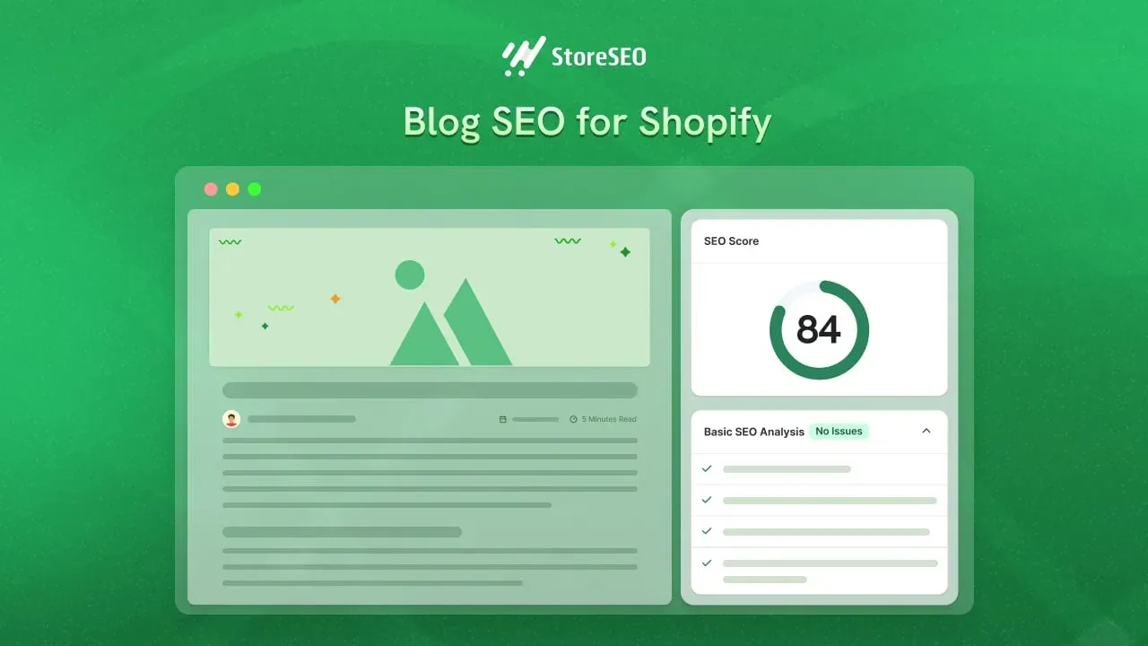 Blog SEO for Shopify