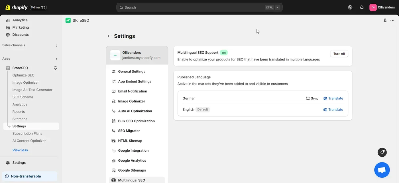 Multi-Language SEO for Shopify