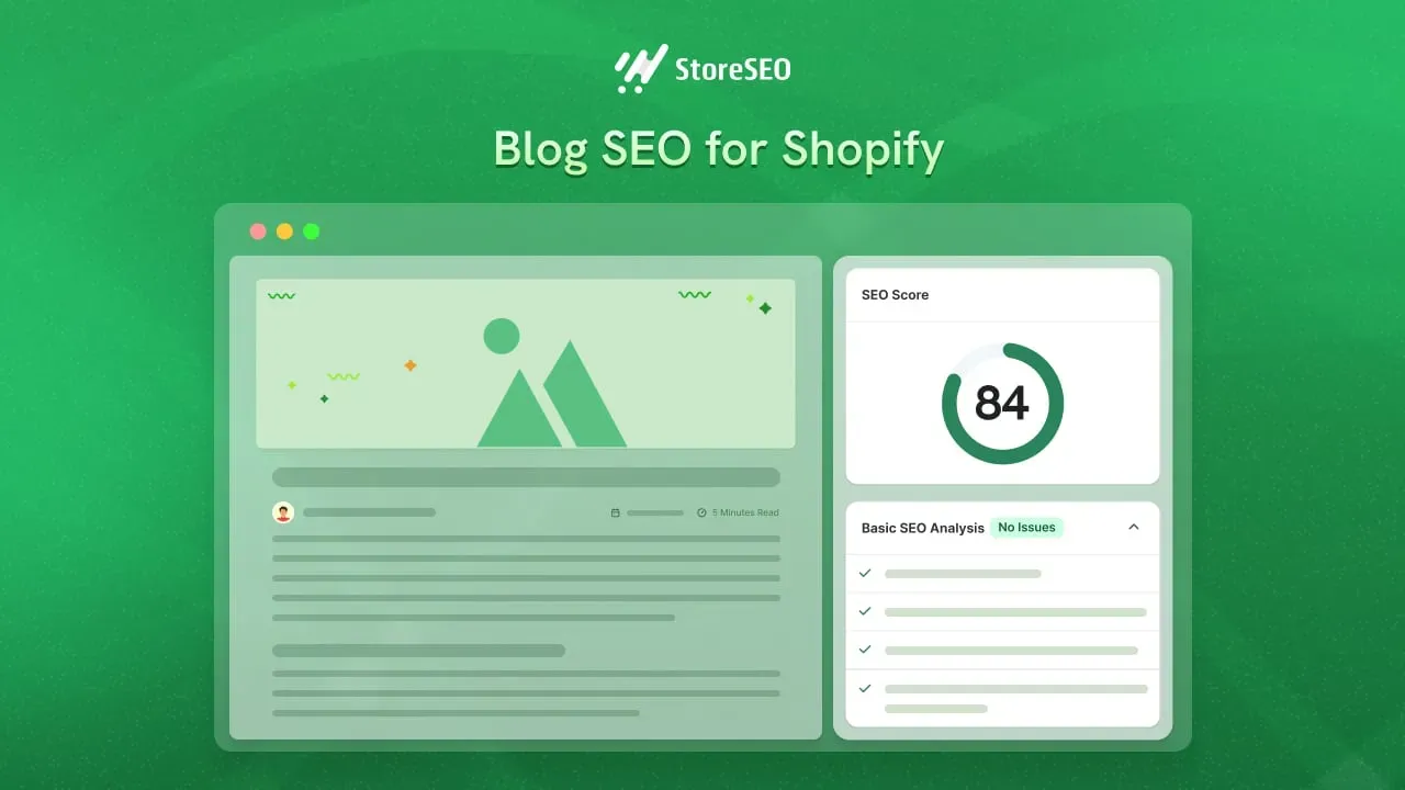Blog SEO for Shopify