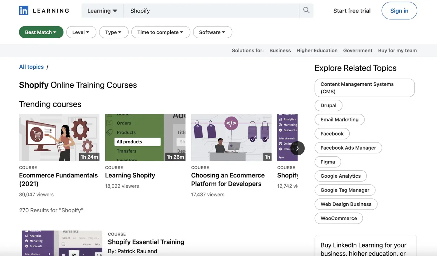 10+ Shopify Courses You Can Take