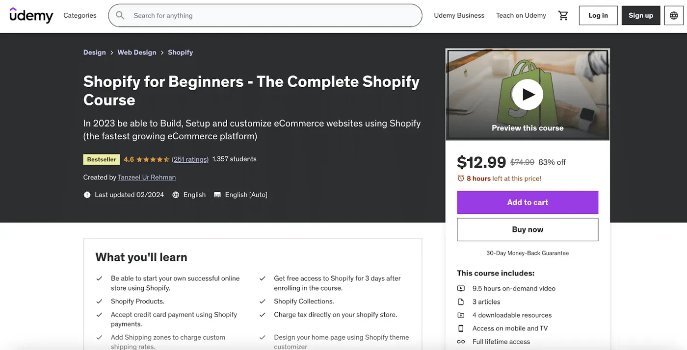 10+ Shopify Courses You Can Take