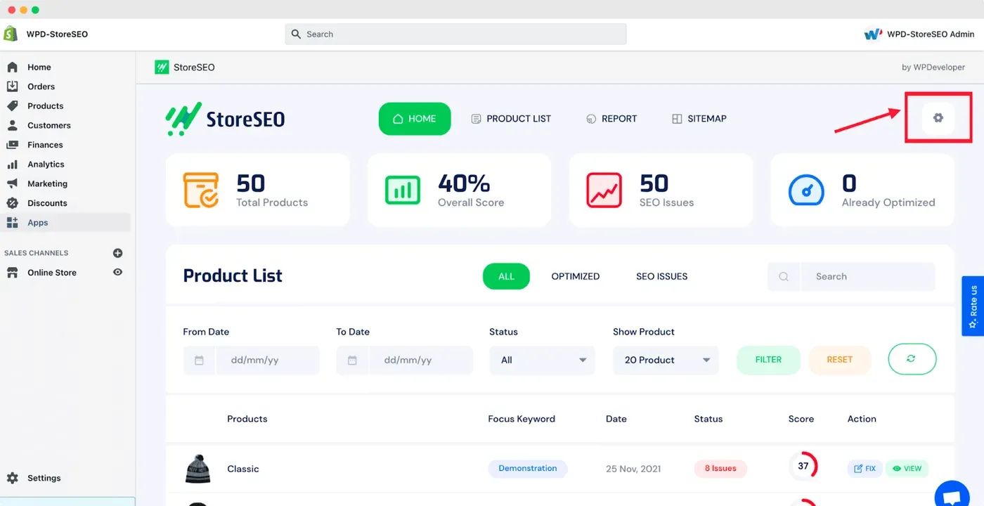 common Shopify SEO problems