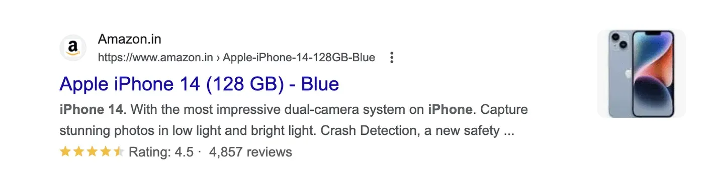 Product Rich Snippets