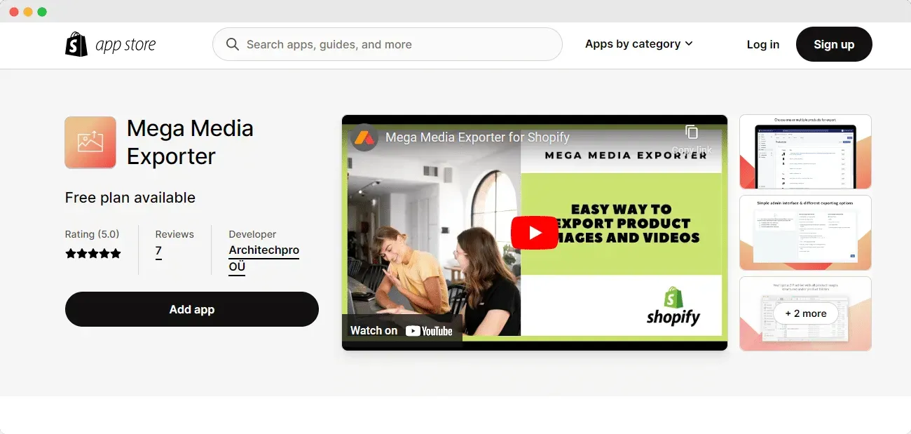 export images from Shopify