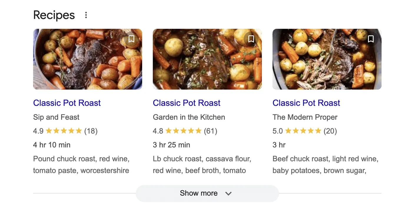 Product Rich Snippets