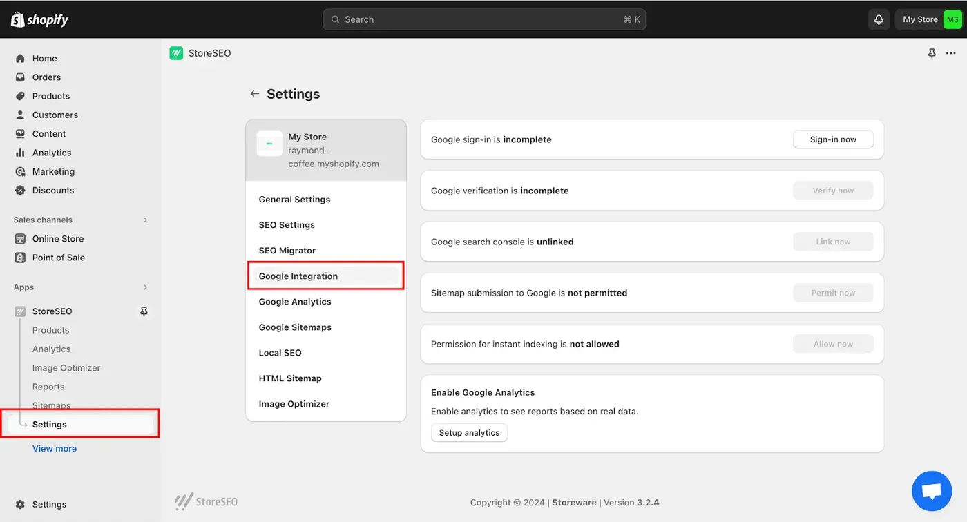 Update Shopify Sitemap