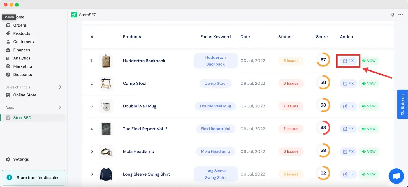 SEO Checker: test your Shopify website