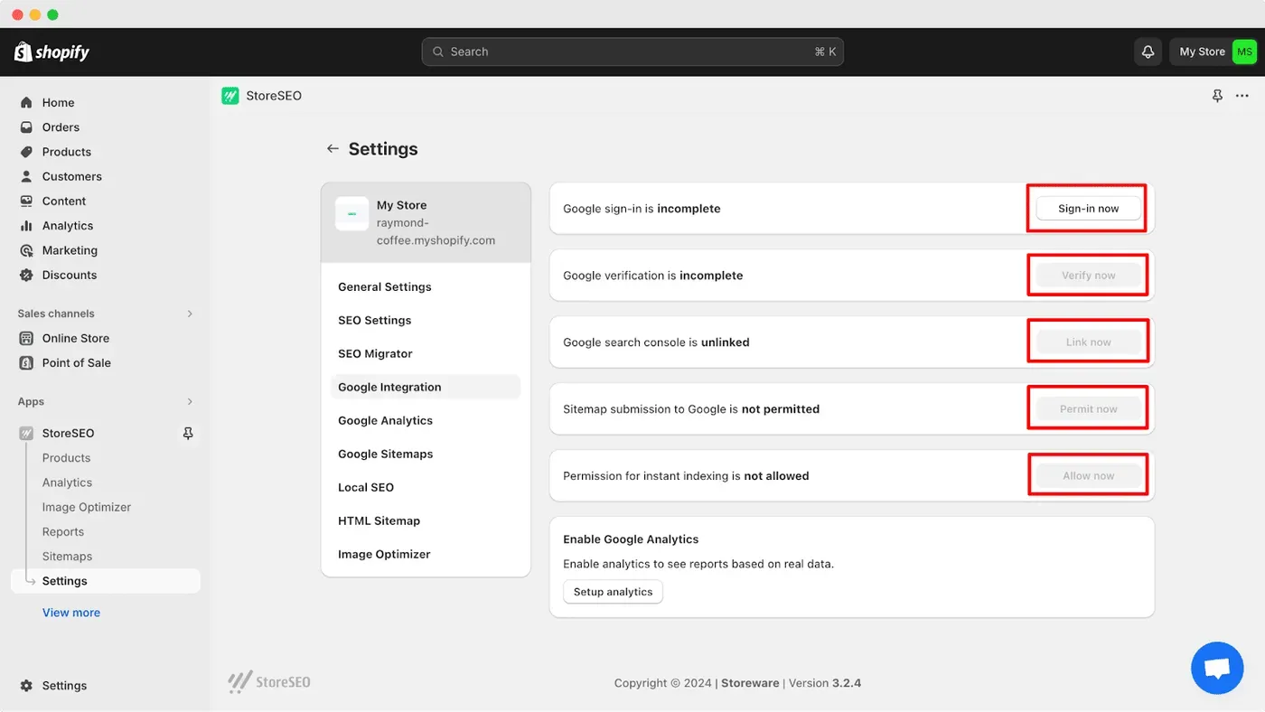 Update Shopify Sitemap