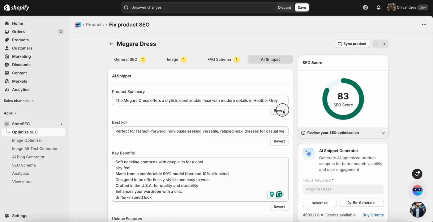AI Snippets Generator