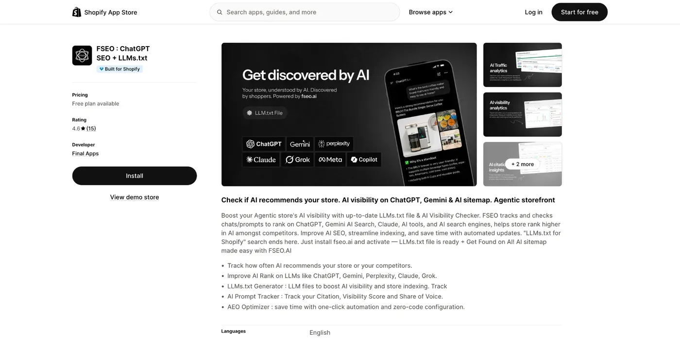Best AI Shopify Apps for LLMs.txt and Schema Markup