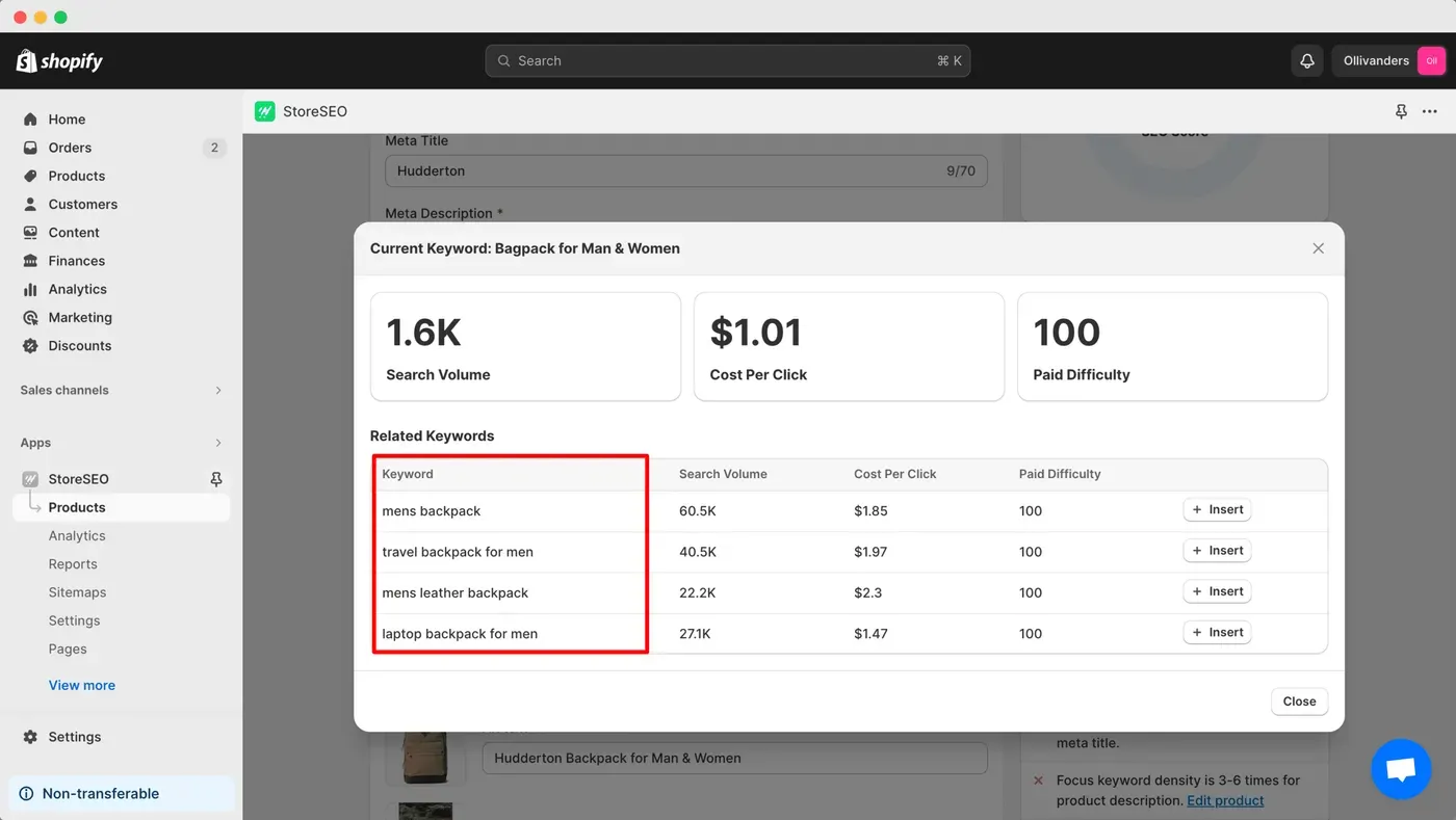 Keyword research