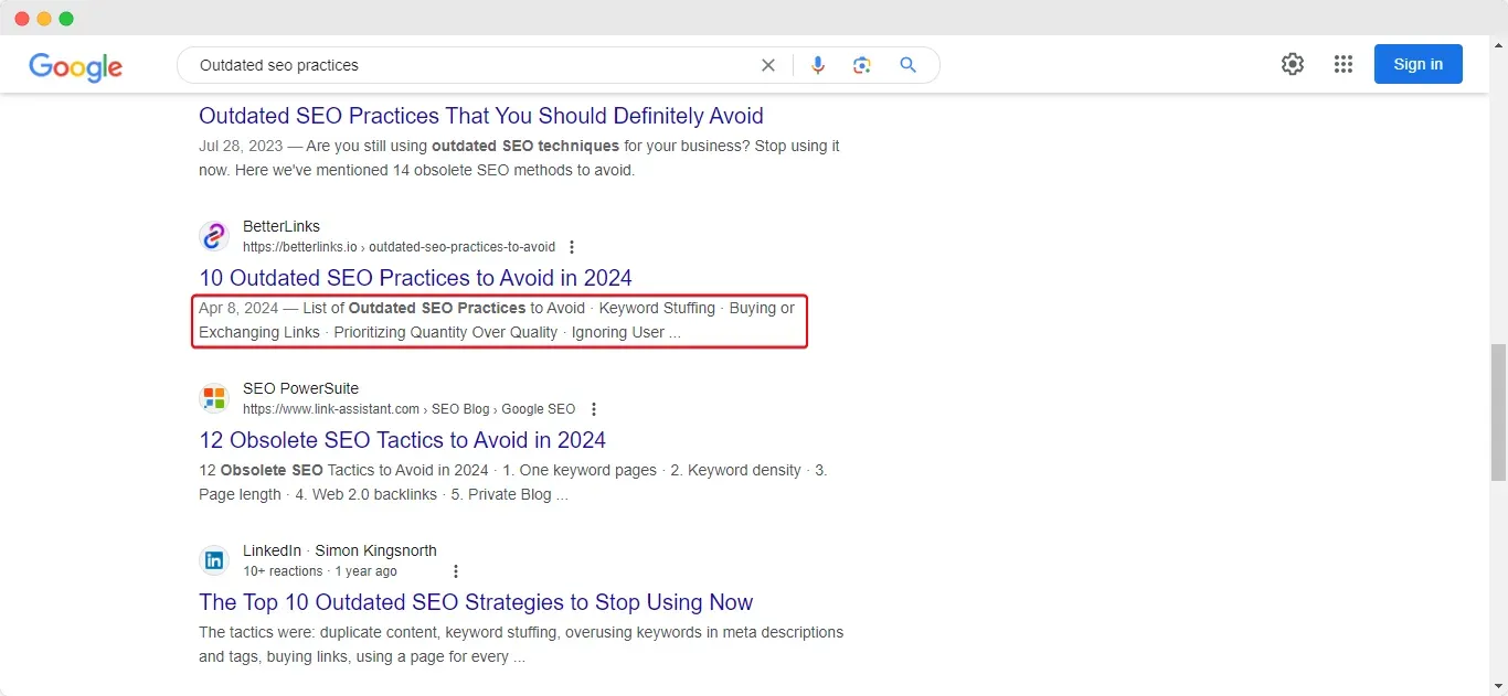 homepage title and meta description