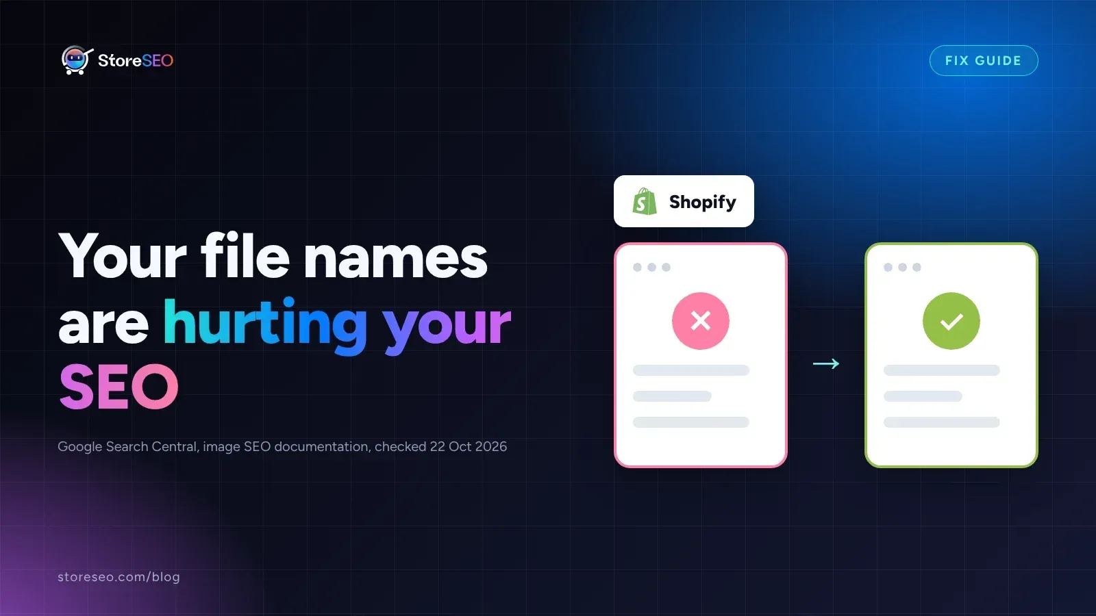 Shopify product image card trading a broken default filename for a renamed, descriptive one