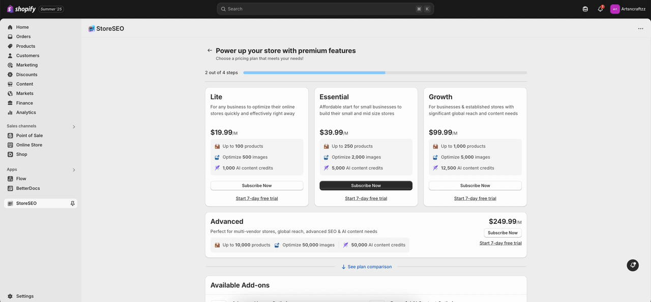 Install StoreSEO App