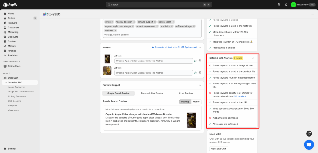 How StoreSEO Will Help Optimize SEO For Shopify Products?