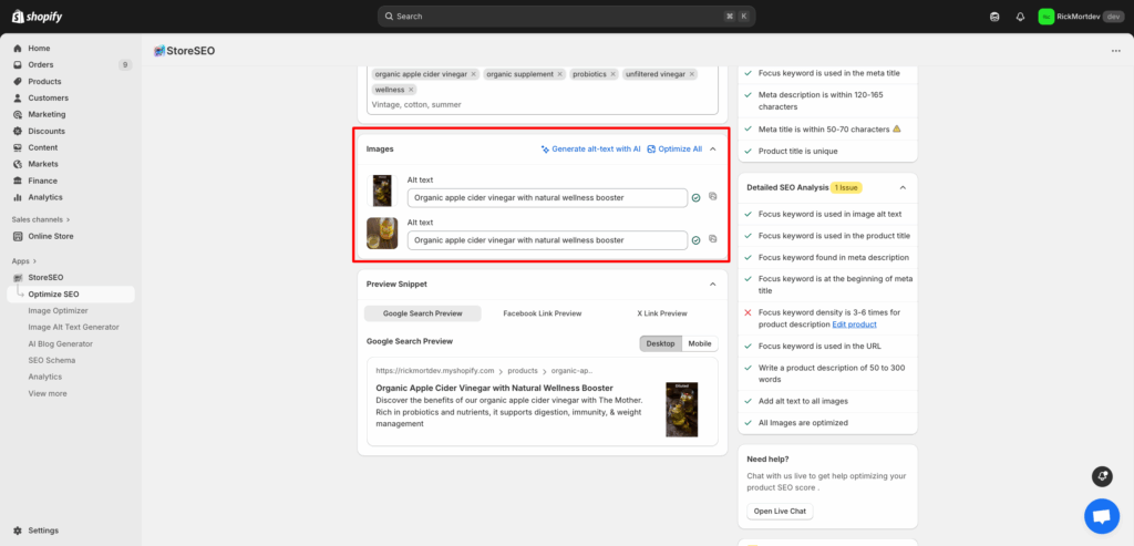 How StoreSEO Will Help Optimize SEO For Shopify Products?