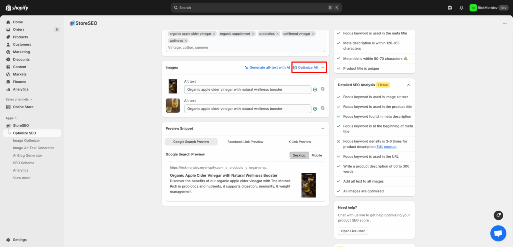 How StoreSEO Will Help Optimize SEO For Shopify Products?