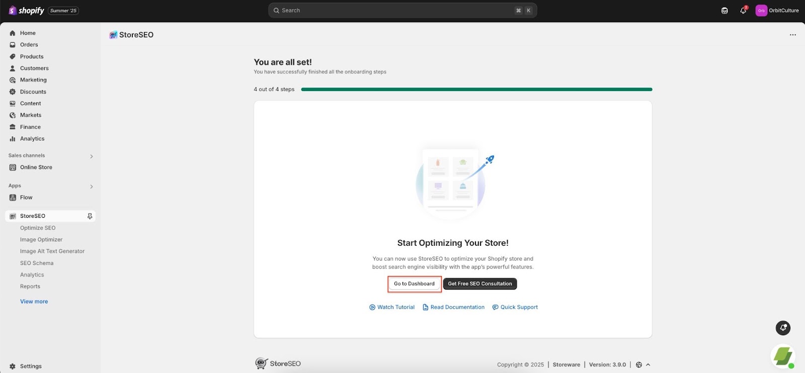 Install StoreSEO App