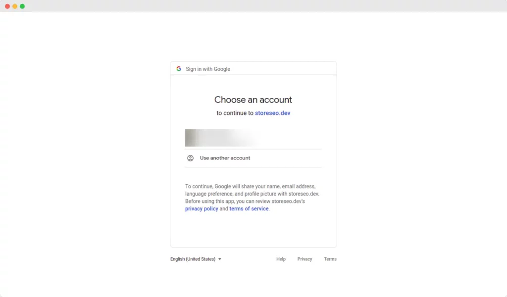 5分で簡単にShopifyストアをGoogle Search Consoleに接続するにはどうすればいいですか?2 Sign In To Your Google Account From StoreSEO
