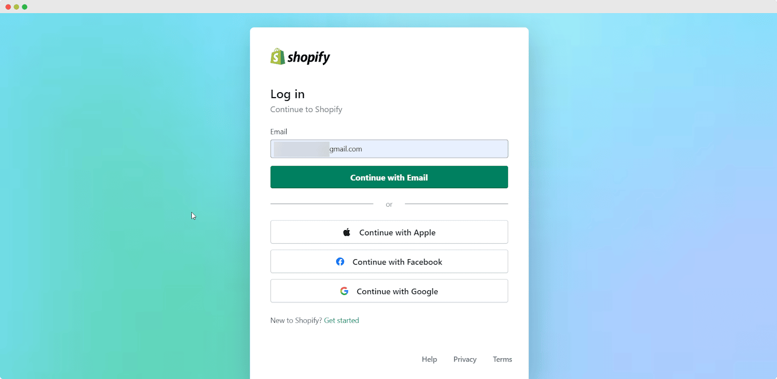 Login To Shopify