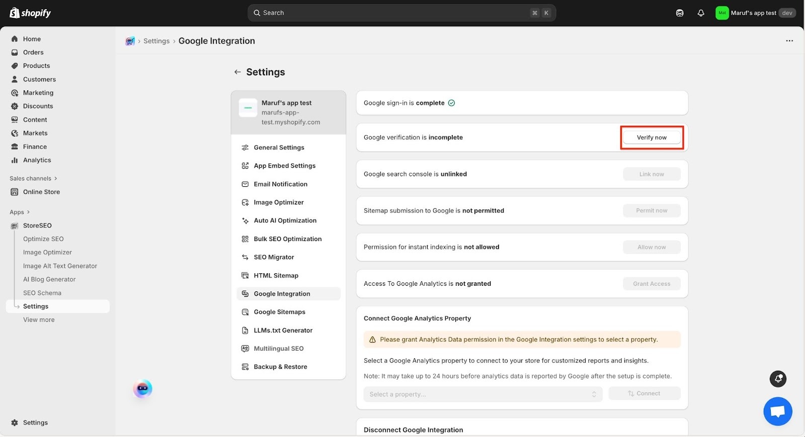 Jak zintegrować StoreSEO z Google Analytics 3 Integrate StoreSEO With Google Analytics
