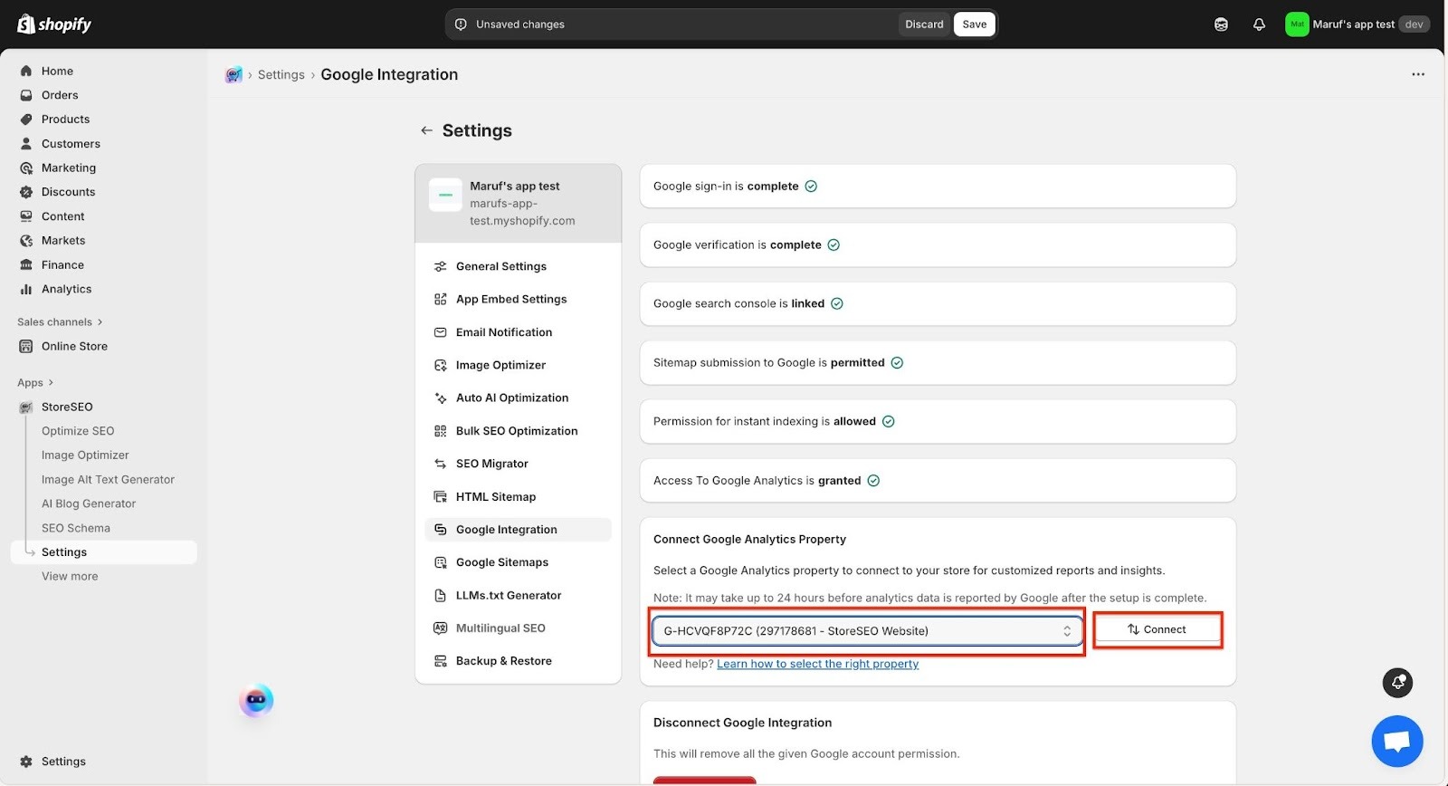 Jak zintegrować StoreSEO z Google Analytics 14 Integrate StoreSEO With Google Analytics