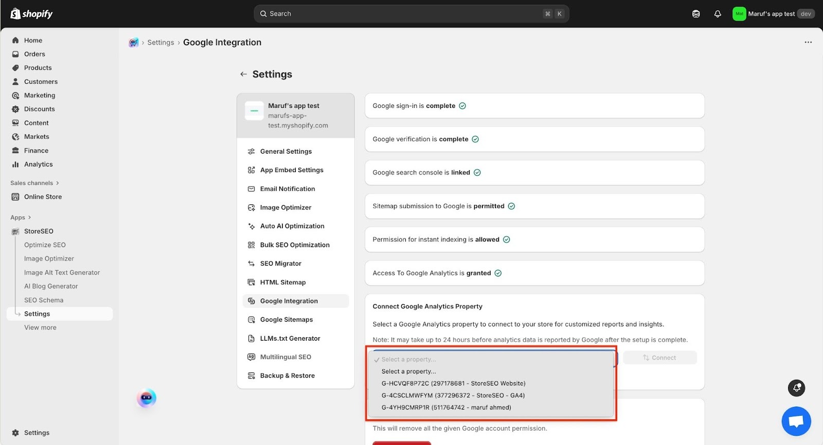 Jak zintegrować StoreSEO z Google Analytics 13 Integrate StoreSEO With Google Analytics