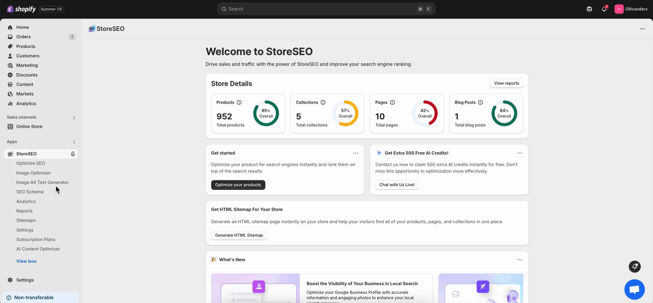 Connect StoreSEO With Google Analytics