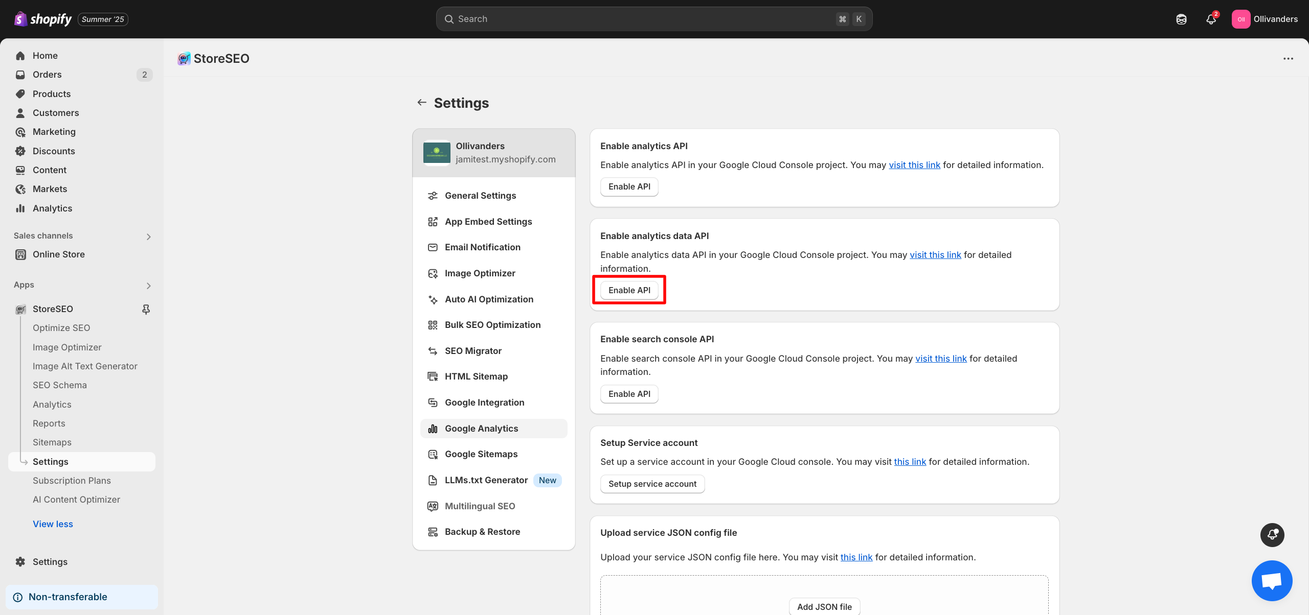 Connect StoreSEO With Google Analytics