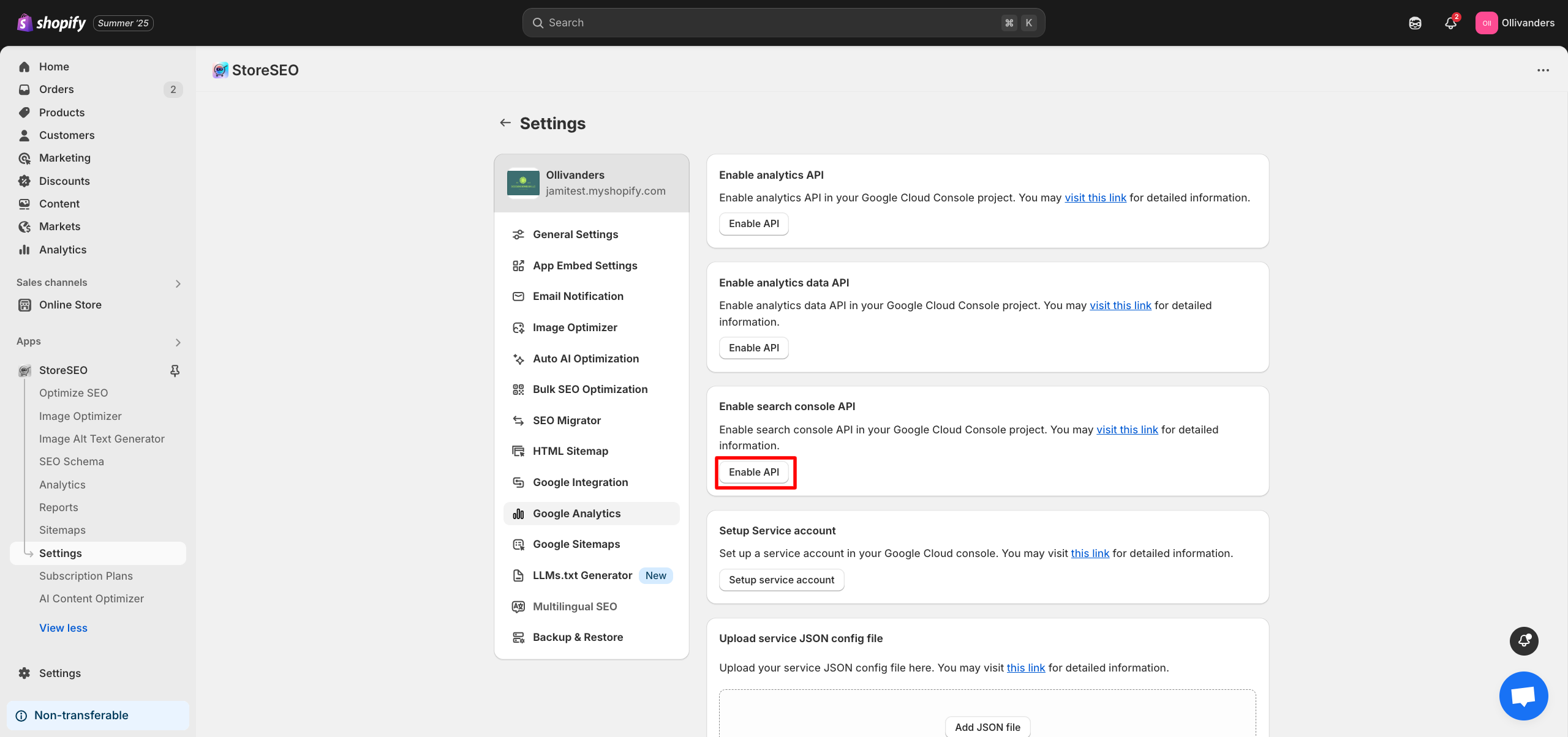 Connect StoreSEO With Google Analytics