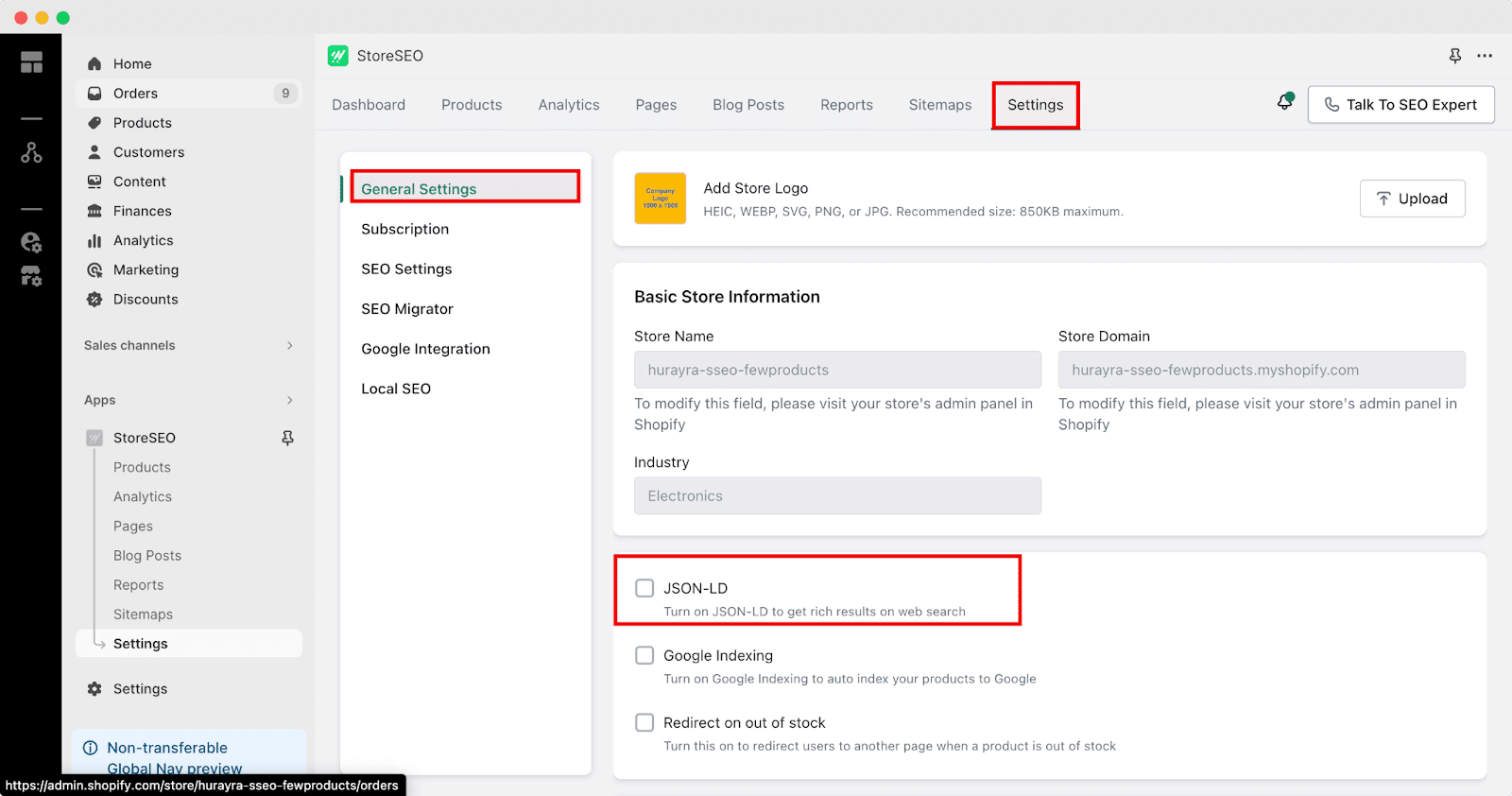 Customize JSON-LD