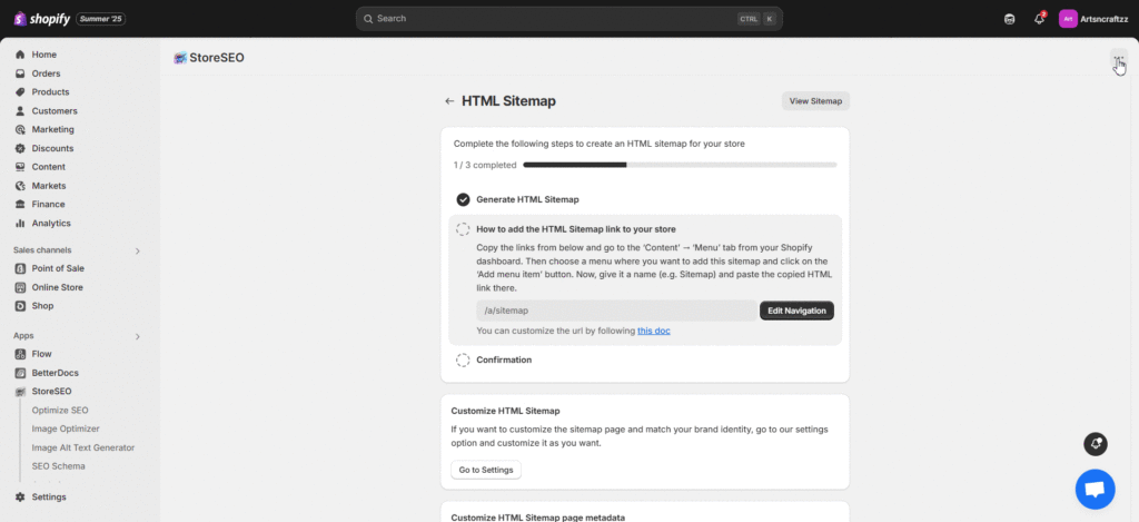 How To Generate HTML Sitemap For Your Store?