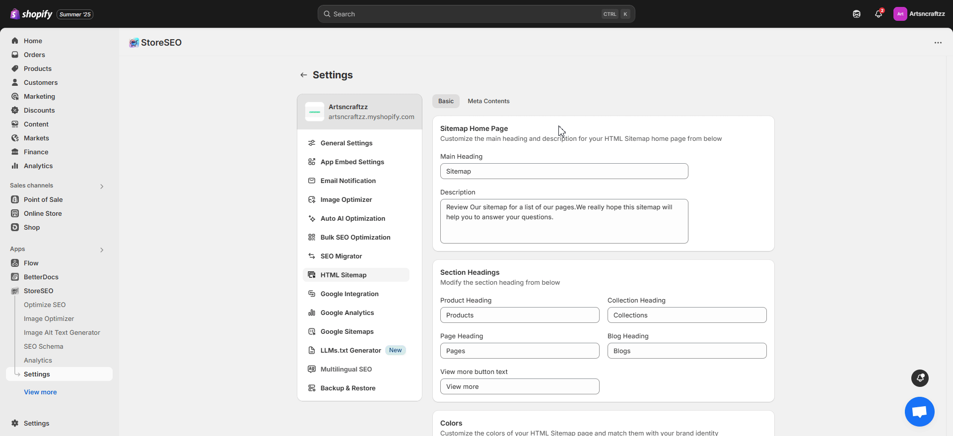 generate HTML Sitemap