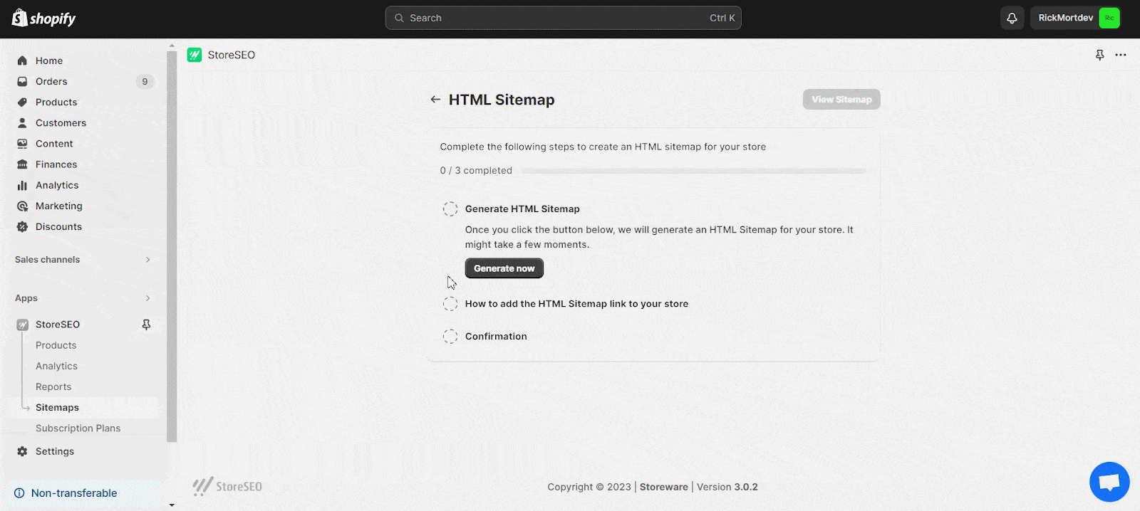 generate HTML Sitemap