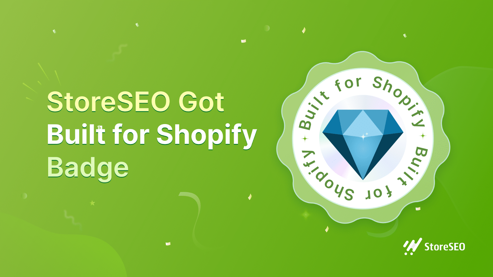 StoreSEO Got Built for Shopify Badge