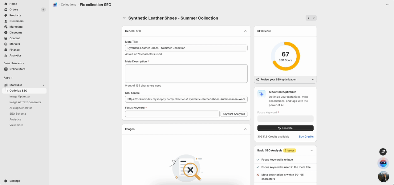 如何使用 StoreSEO 优化 Shopify 收藏页面? 7 How To Optimize Shopify Collection Page With StoreSEO?