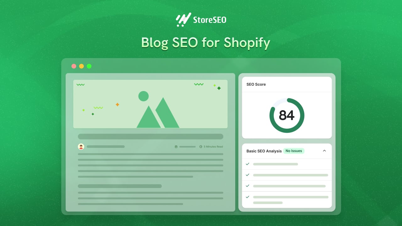 Blog SEO for Shopify
