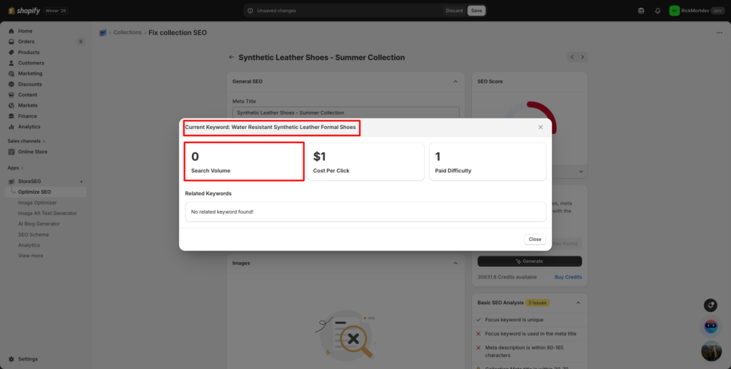 如何使用 StoreSEO 优化 Shopify 收藏页面? 4 How To Optimize Shopify Collection Page With StoreSEO?
