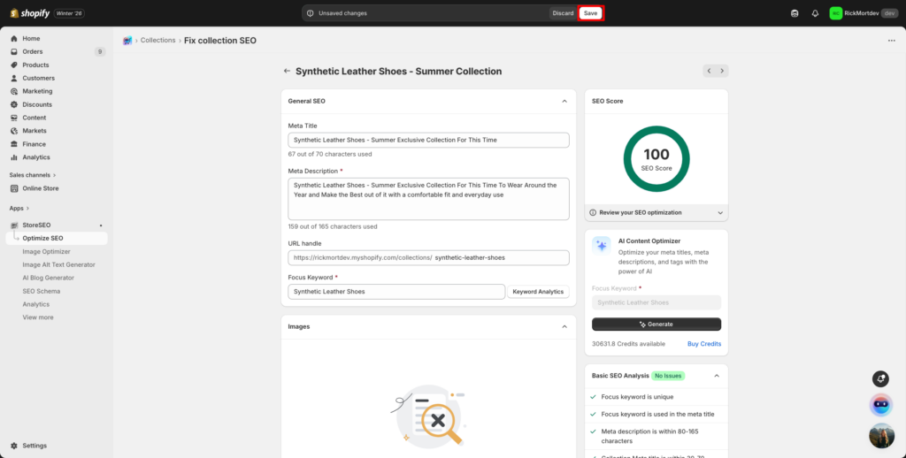 如何使用 StoreSEO 优化 Shopify 收藏页面? 15 How To Optimize Shopify Collection Page With StoreSEO?