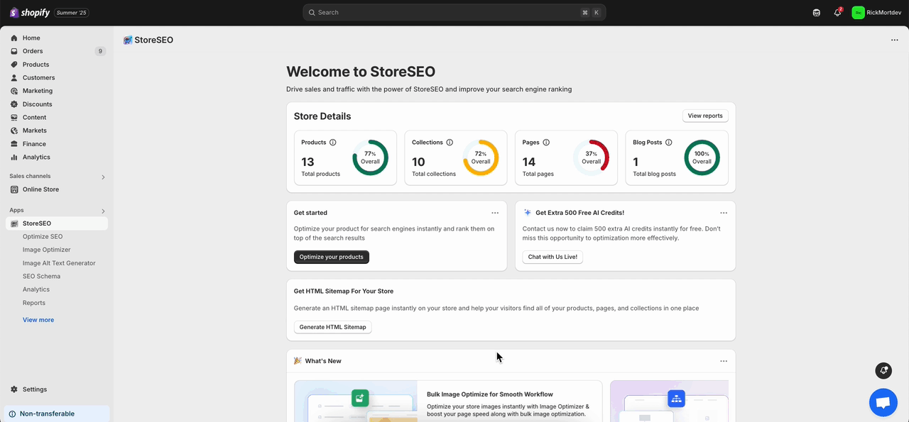 StoreSEO AI Content Optimizer