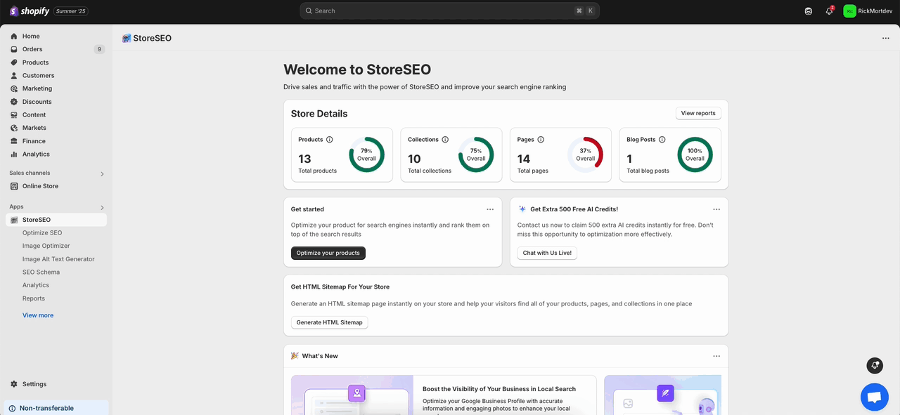 StoreSEO AI Content Optimizer