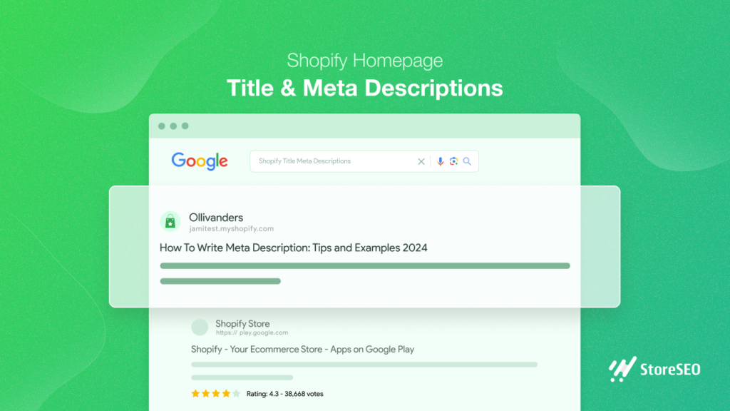 Homepage Title and Meta Descriptions