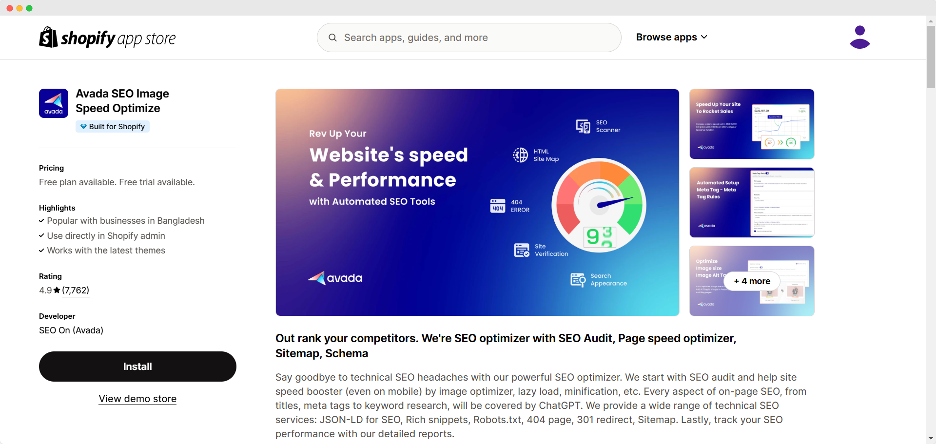 Avada SEO Speed Image Optimize