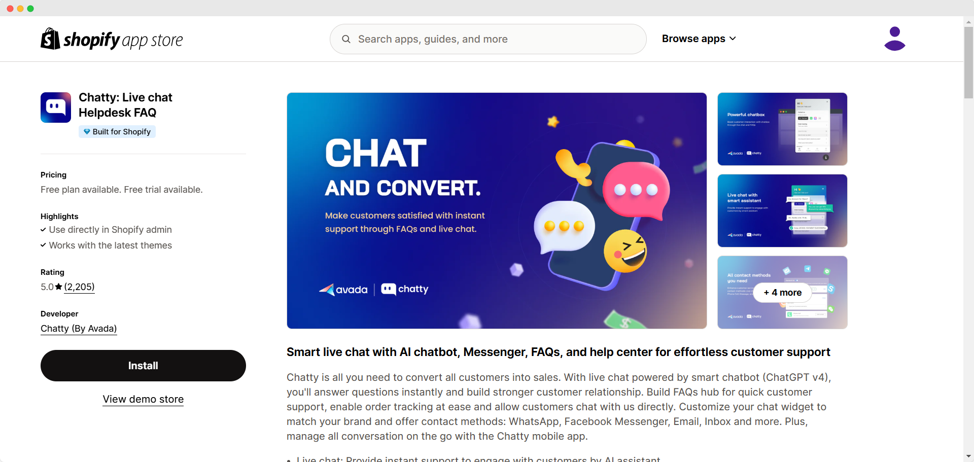 Chatty: Livechat Helpdesk, FAQ