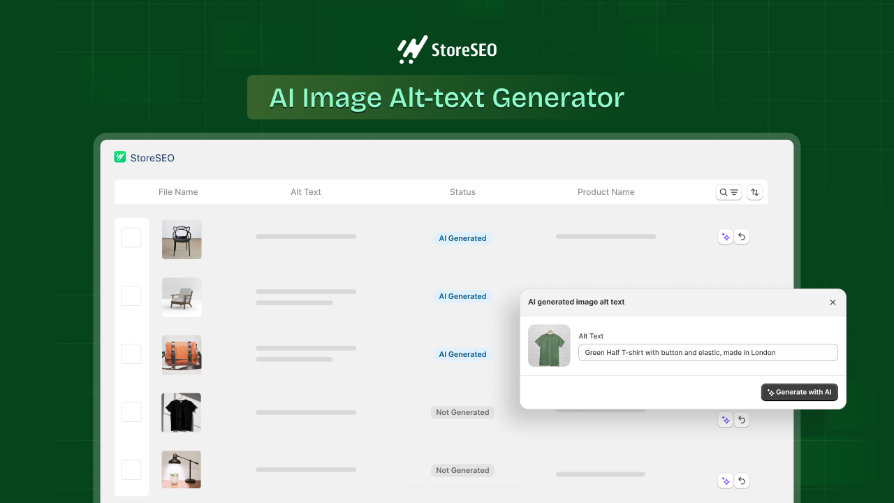 StoreSEO - AI Image ALT Text Generator