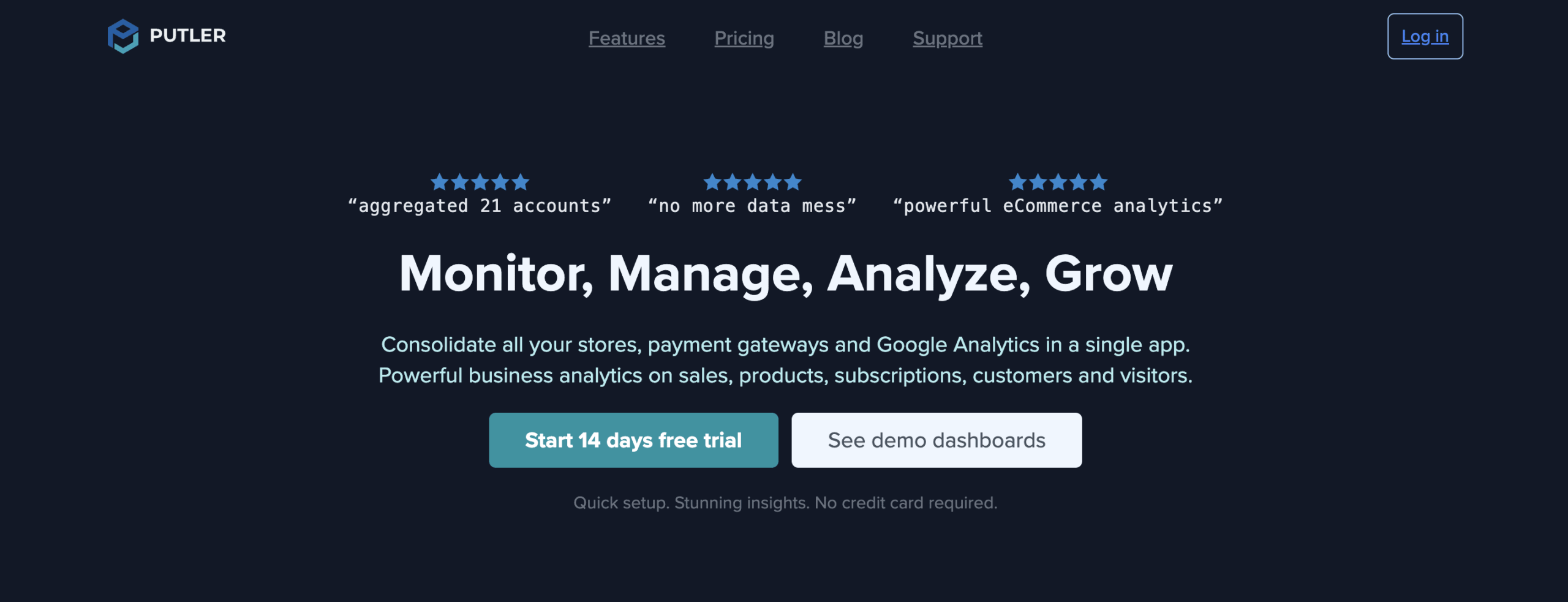 Analytics in Shopify