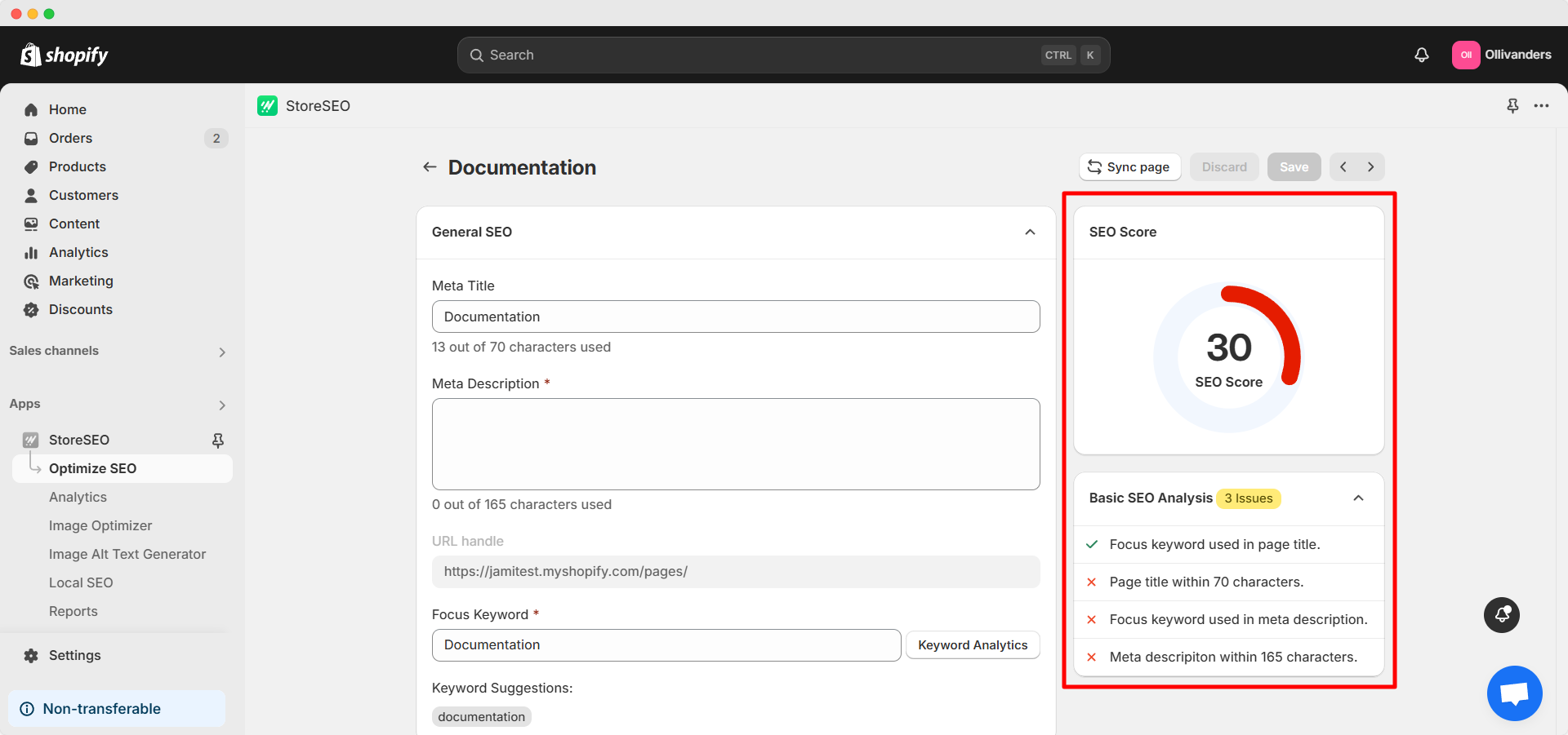 Step 3: Optimize Your Documentation Landing Page On Shopify 2